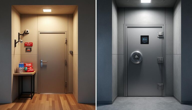 découvrez les différences essentielles entre une panic room et une pièce forte, ainsi qu'un point complet sur la réglementation en vigueur pour bien sécuriser votre domicile.